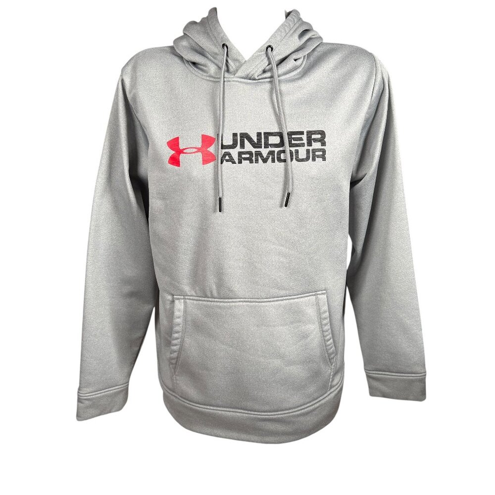 Under Armour men's hoodie sweatshirt light gray pullover long sleeve size XXL
